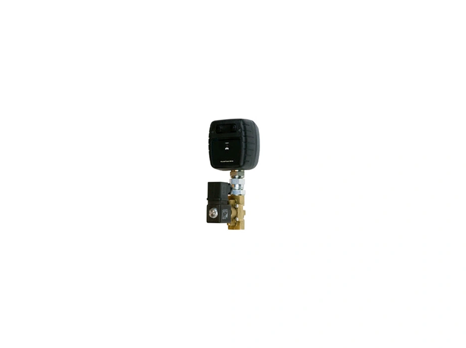 Модуль расходомера с электромагнитным клапаном для масла или антифриза; 1-20 л/мин, вход 1/2", выход 1/2"